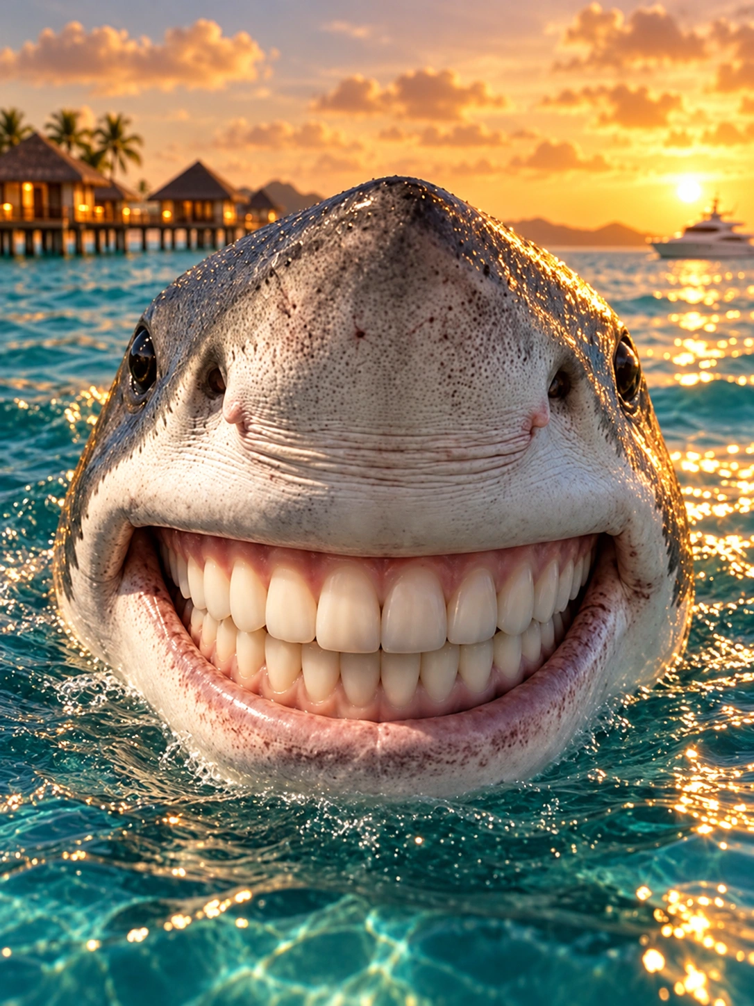 Illustrative creative shark image